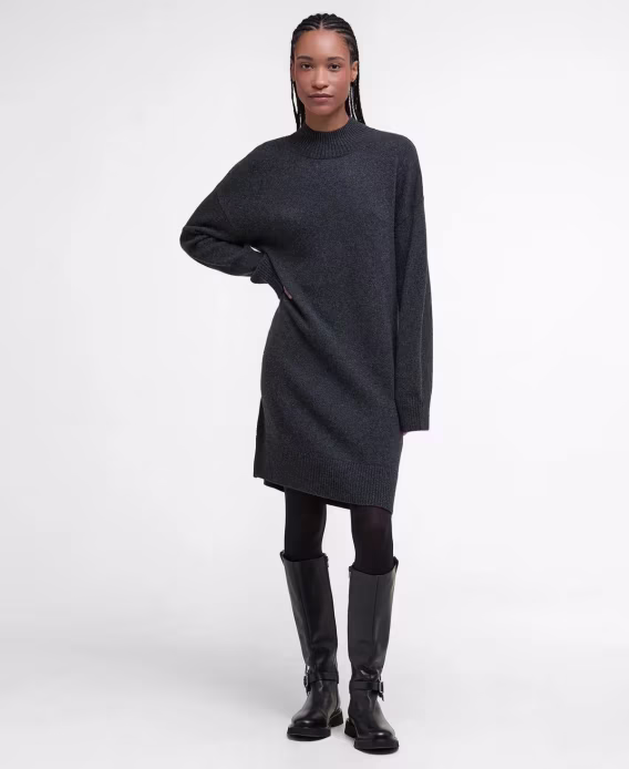 barbour-kadin-huni-yaka-mini-elbise-v-1048631