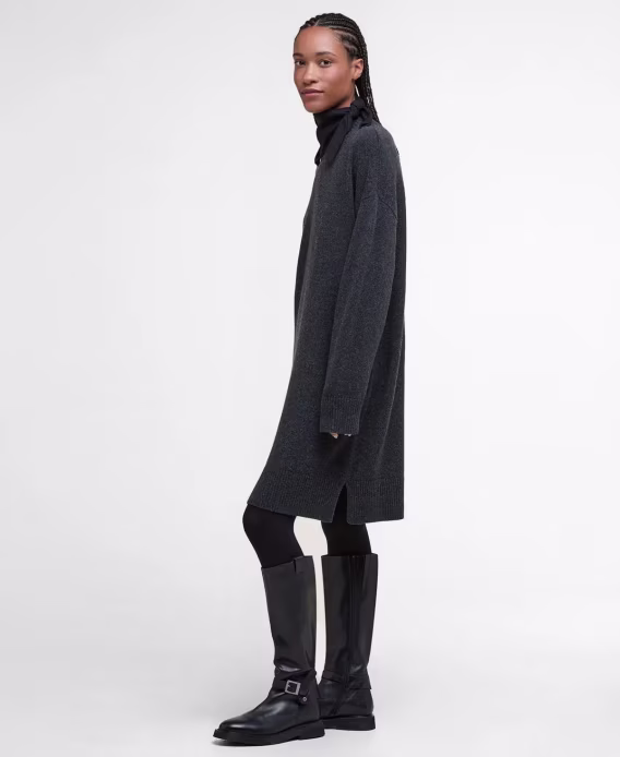 Barbour Kadın Huni Yaka Mini Elbise