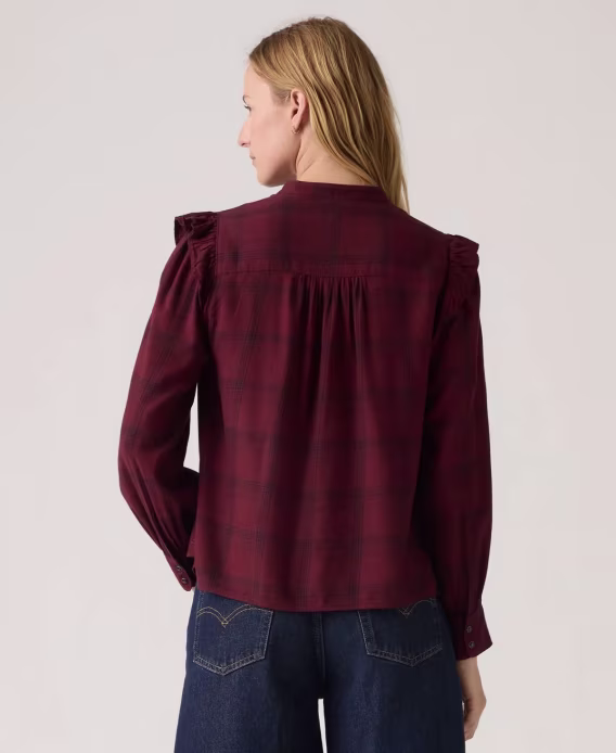 Levi's Kadın Gianna Uzun Kollu Fırfırlı Bluz