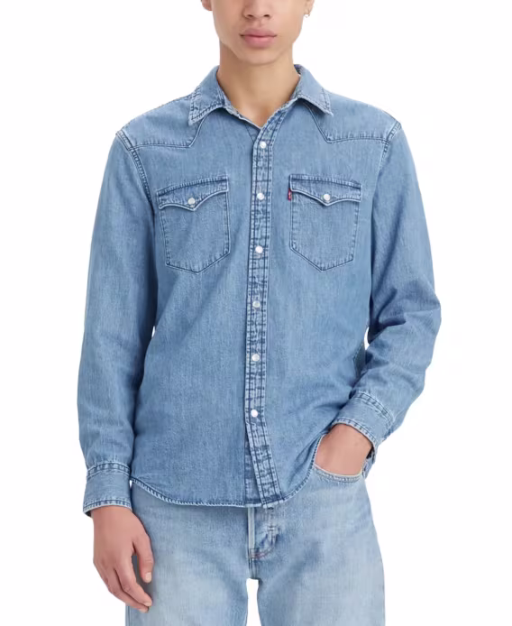 levis-erkek-klasik-standart-kesim-western-gomlek-v-1049184