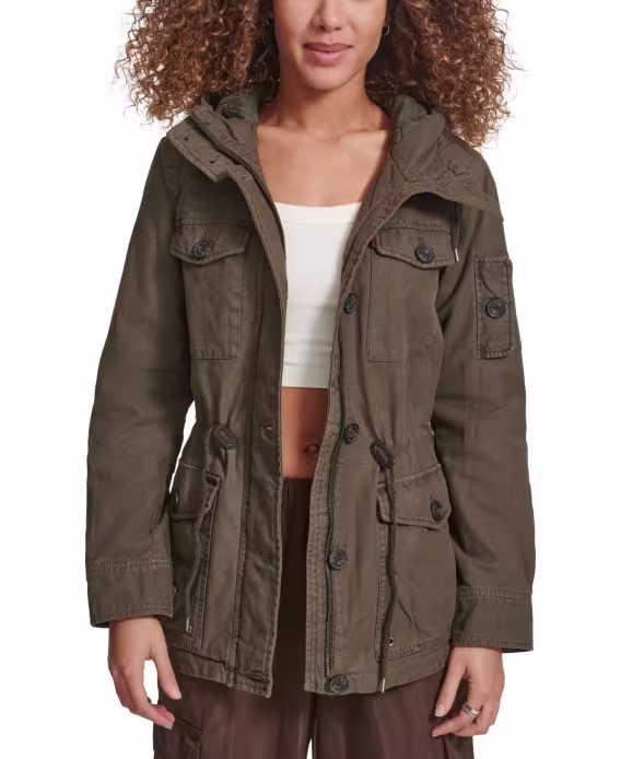 Levi's® Kadın Kapüşonlu Military Parka