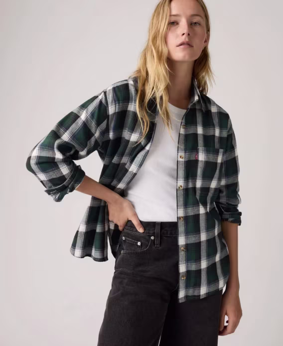 Levi's Kadın Henriette Flanel Uzun Kollu Gömlek