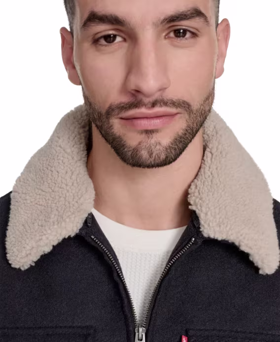 Levi's Erkek Yün Karışımlı Depot Sherpa Yaka Ceket