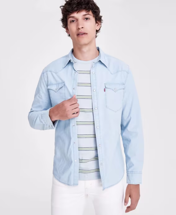 Levi's® Erkek Klasik Standart Fit Western Gömlek