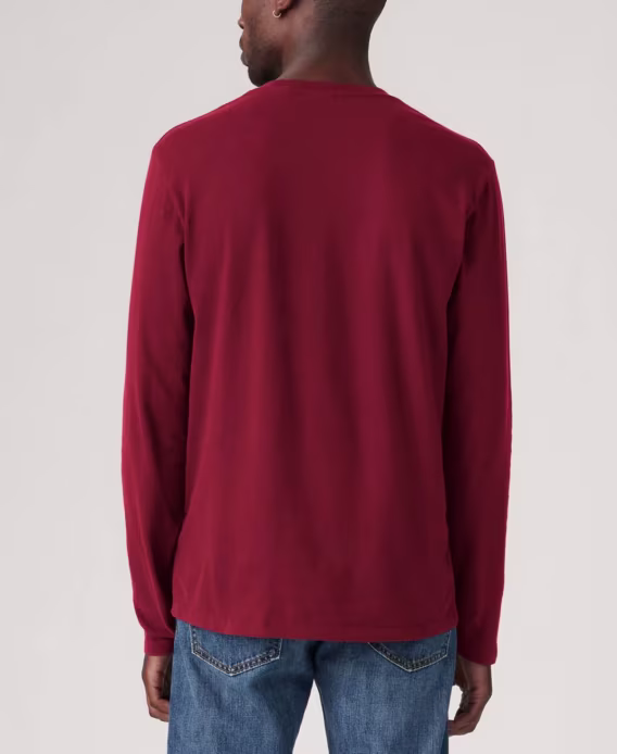 Levi's Erkek Uzun Kollu Yuvarlak Yaka Cepli Tişört