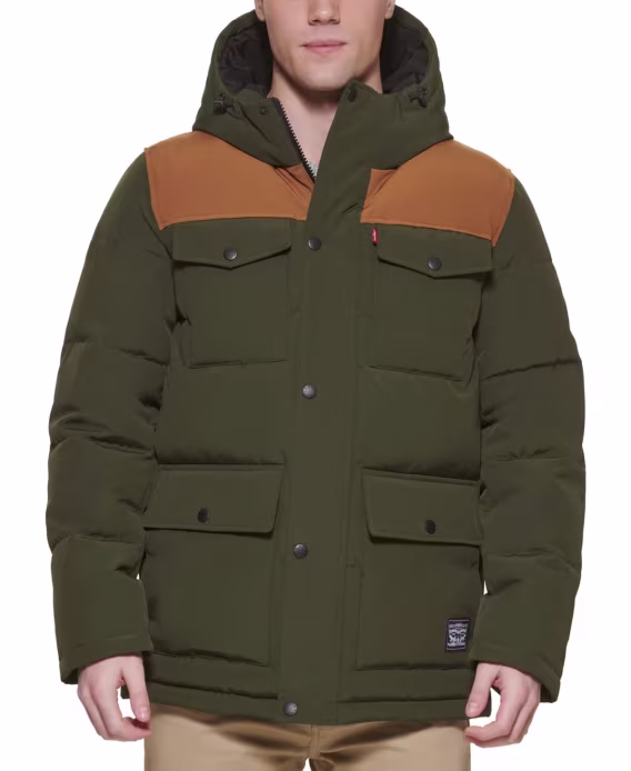 levis-erkek-kapitone-dort-cepli-parka-kapusonlu-mont-v-1049590