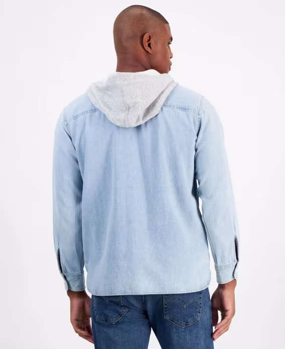 Levi's® Erkek Relaxed Fit Kapüşonlu Kot Ceket