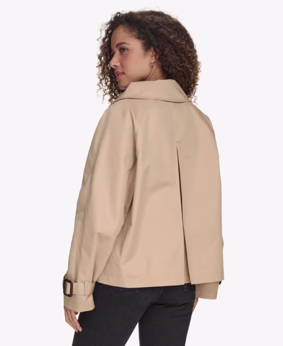 Levi's Kadın Regular Kısa Çift Düğmeli Trençkot