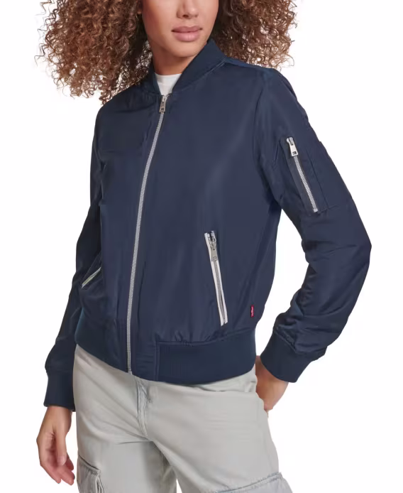 levis-kadin-hafif-fermuarli-bomber-ceket-v-1049684