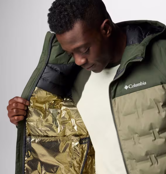 Columbia Erkek Grand Trek™ III Kaz Tüyü Kapüşonlu Mont  Uzun Boy