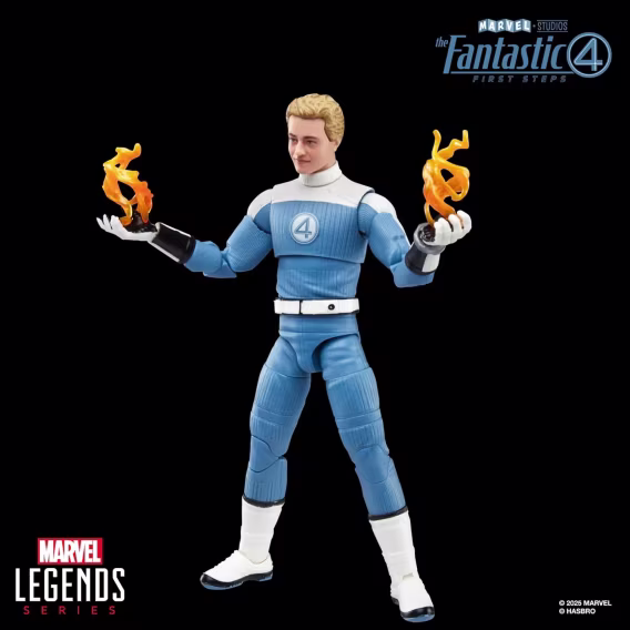 Hasbro Marvel Legends Serisi Fantastik Dörtlü: İlk Adımlar Johnny Storm Figürü