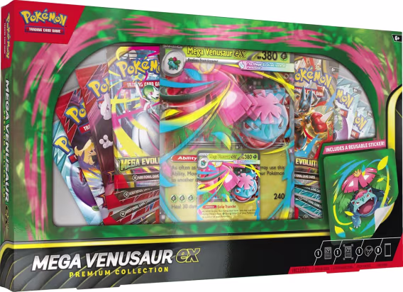 Pokemon TCG: Mega Venusaur ex Premium Koleksiyon Kutusu