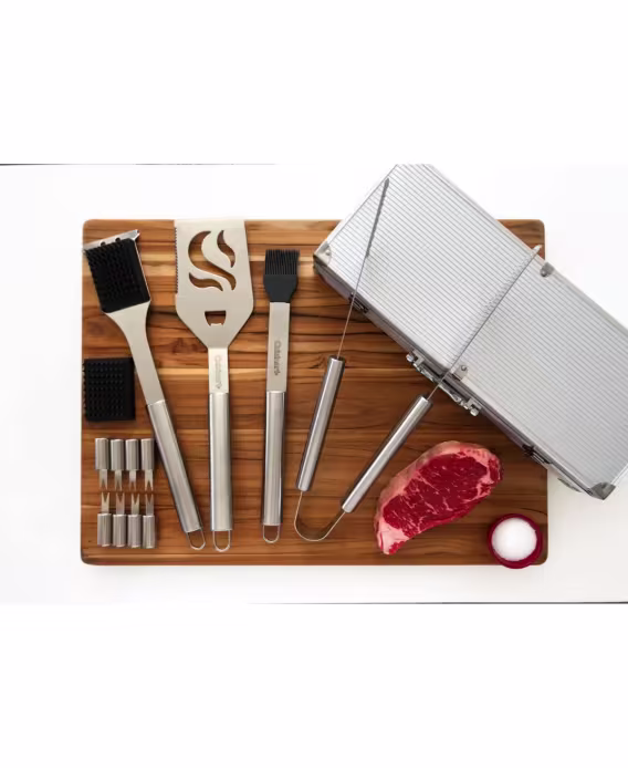 Cuisinart Deluxe Paslanmaz Çelik Izgara Seti 14 Parça