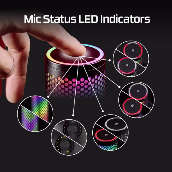 HyperX Quadcast S Rgb Profesyonel Mikrofon HMIQ1SXX-RG/G