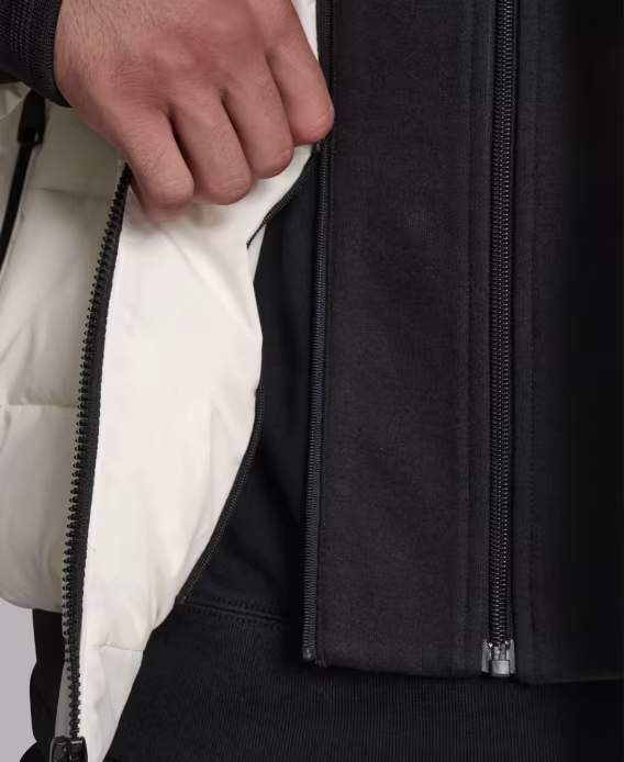 DKNY Erkek Kapüşonlu Kapitone Şişme Bomber Ceket