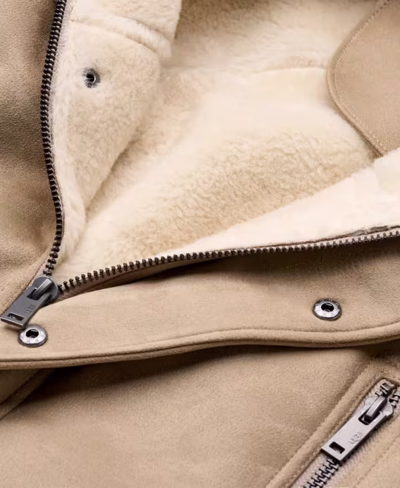 UGG Erkek Thayden Uzun Kollu Lüks Tüylü Ceket