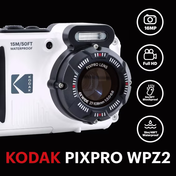 KODAK PIXPRO WPZ2 Su Geçirmez WiFi Dijital Fotoğraf Makinesi