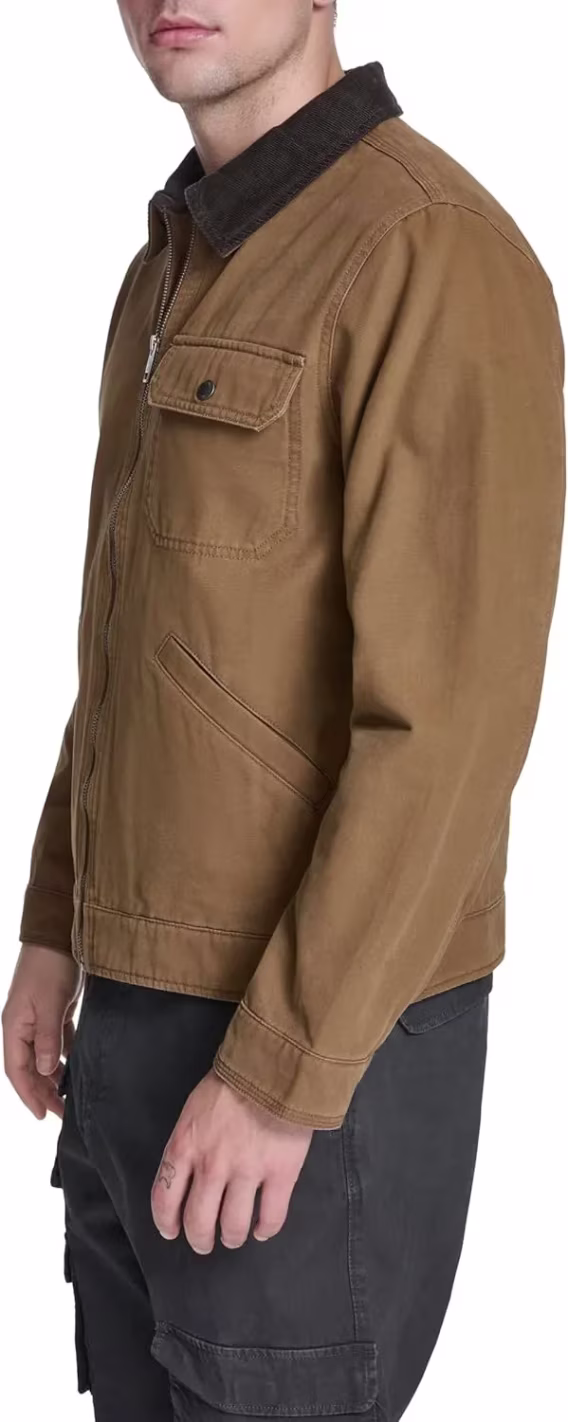 Levi's Pamuklu Kanvas Fitilli Kadife Yaka Erkek Ceket