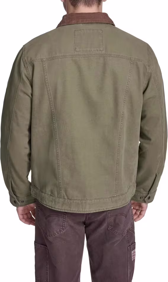 Levi's Pamuklu Kanvas Fitilli Kadife Yaka Erkek Ceket