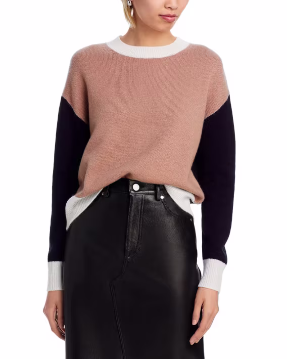 c-by-bloomingdales-cashmere-renk-bloklu-kazak-v-896877