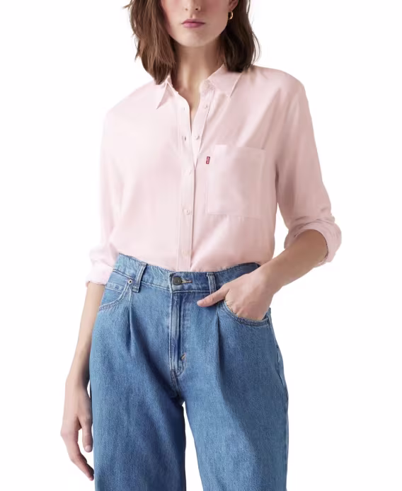 levis-kadin-darlene-yakali-on-dugmeli-gomlek-v-960706