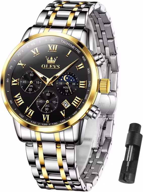 olevs-isikli-kronograf-erkek-kol-saati-goldsilversiyah-g5529g-v-1042618