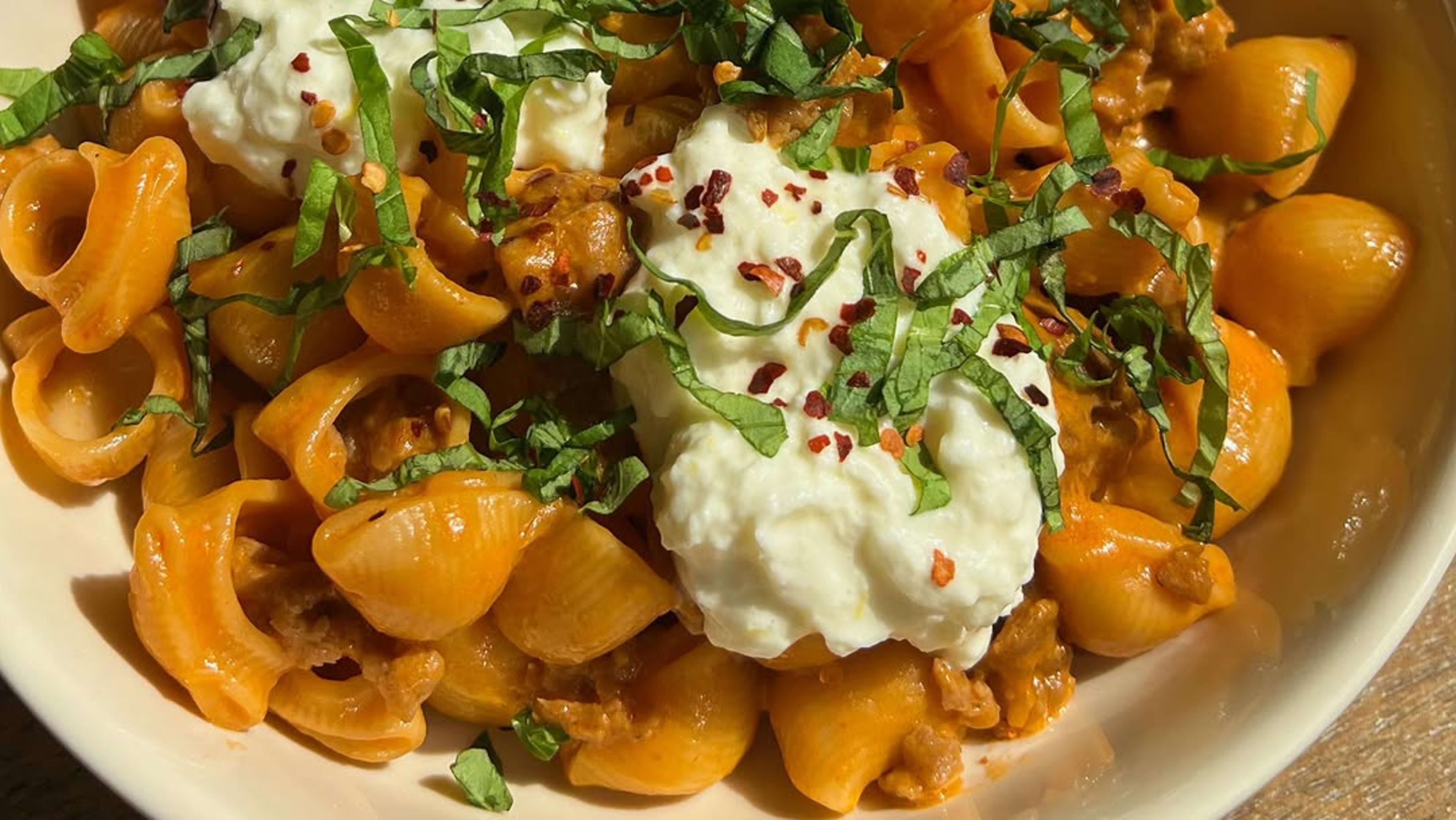 Creamy Pumpkin Vodka Pasta