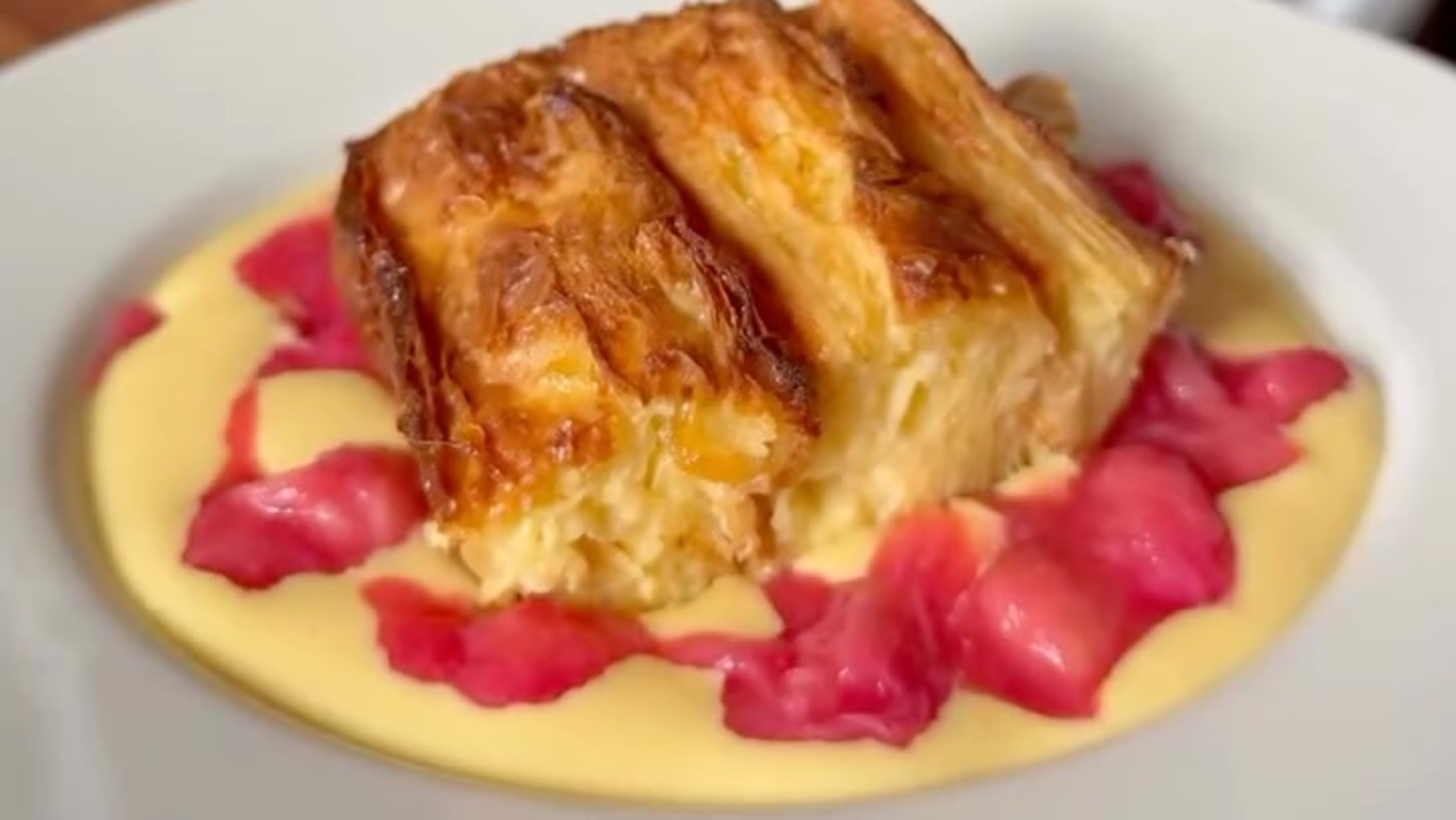 Ginger and Croissant Pudding