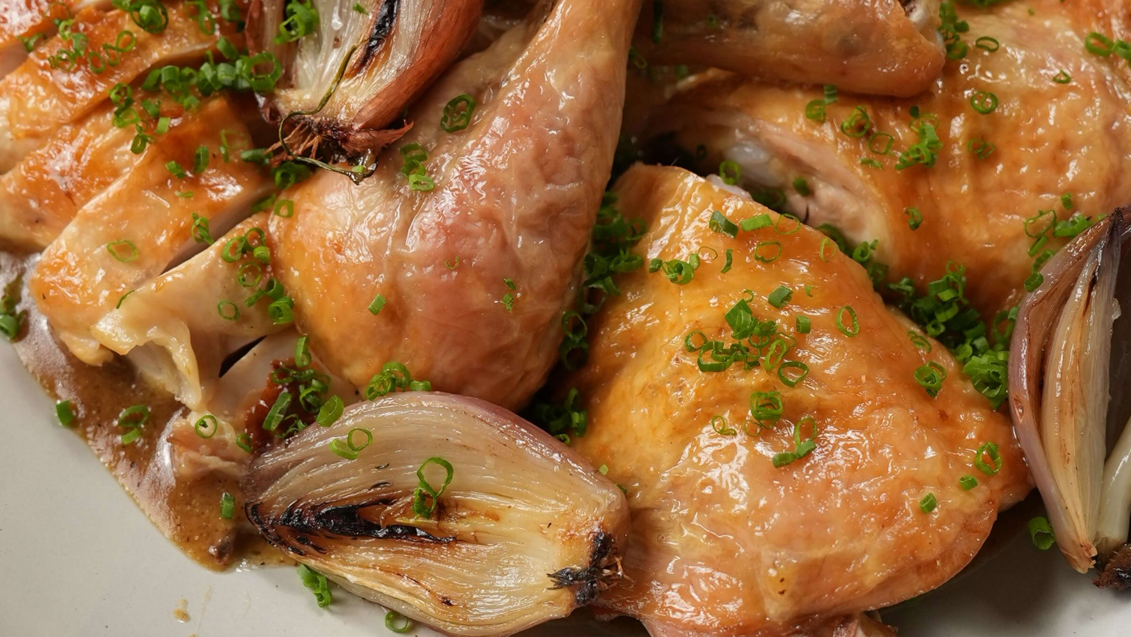 Roast Chicken with Gravy Vinaigrette