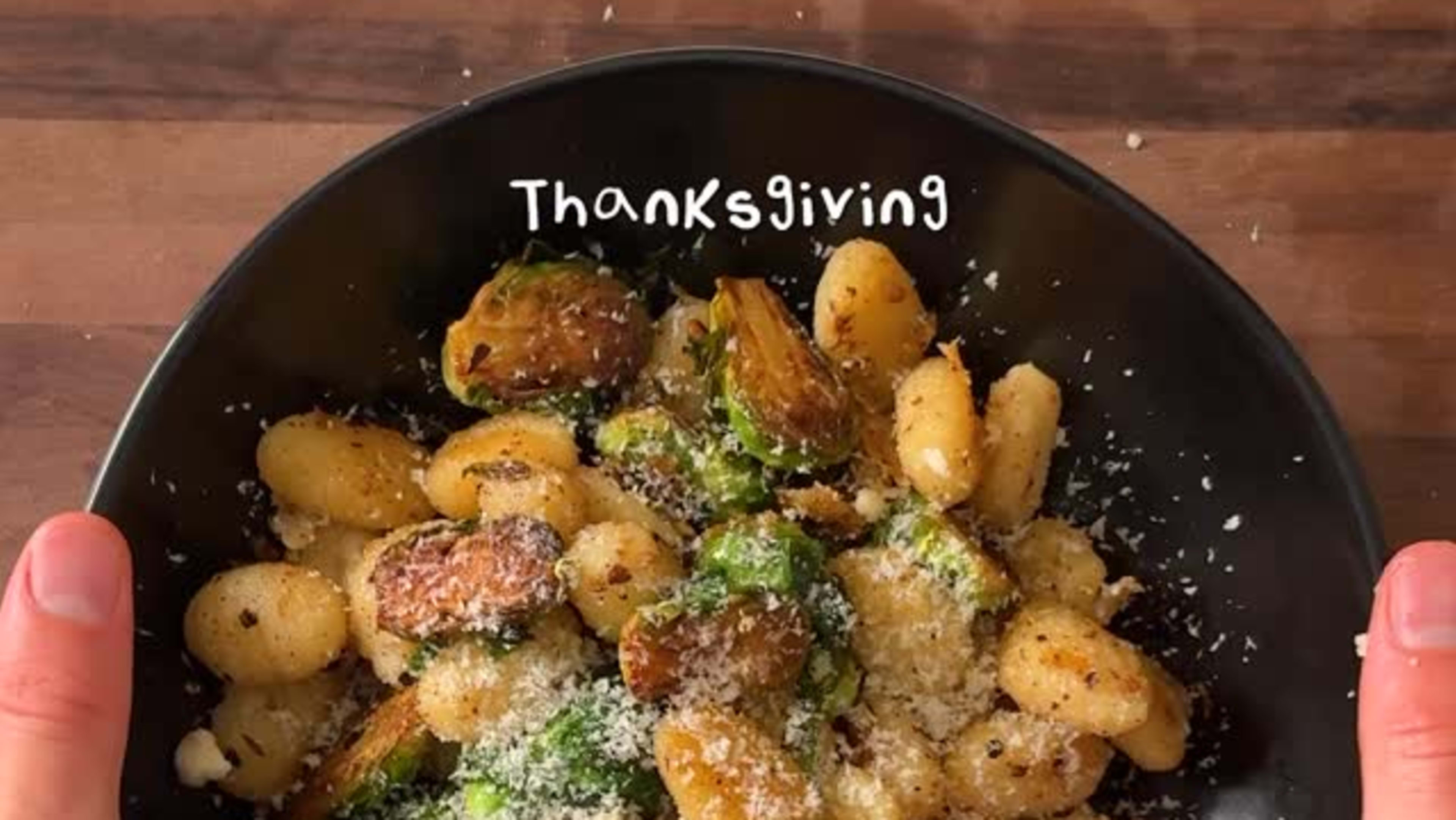 Crispy Gnocchi & Brussels Sprouts