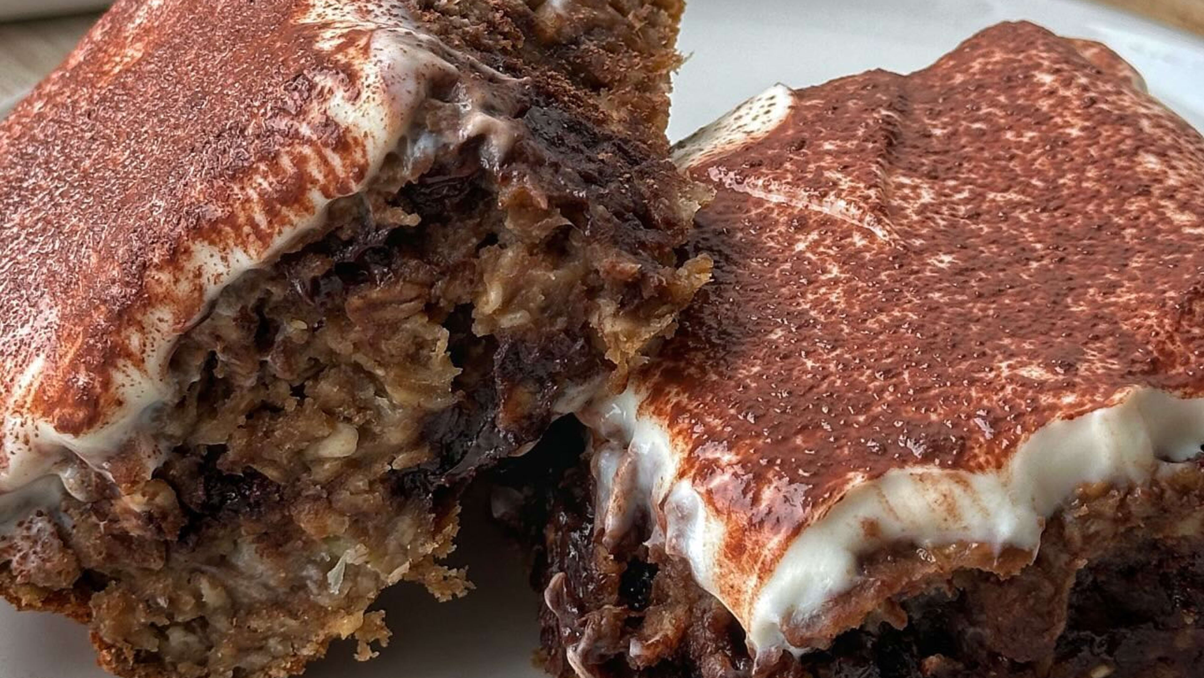 Baked Oats Tiramisu