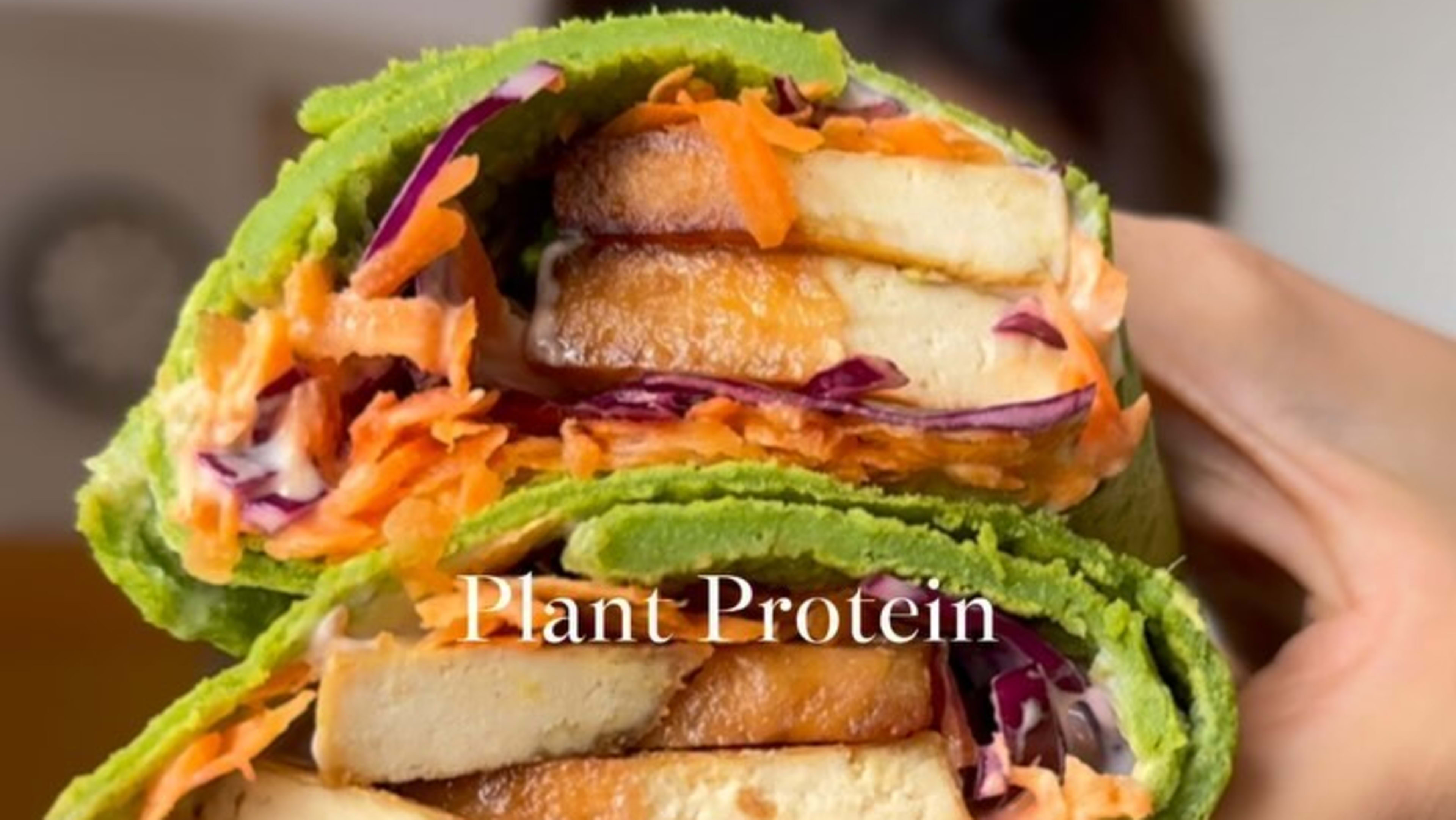 Spinach Lentil Protein Wrap
