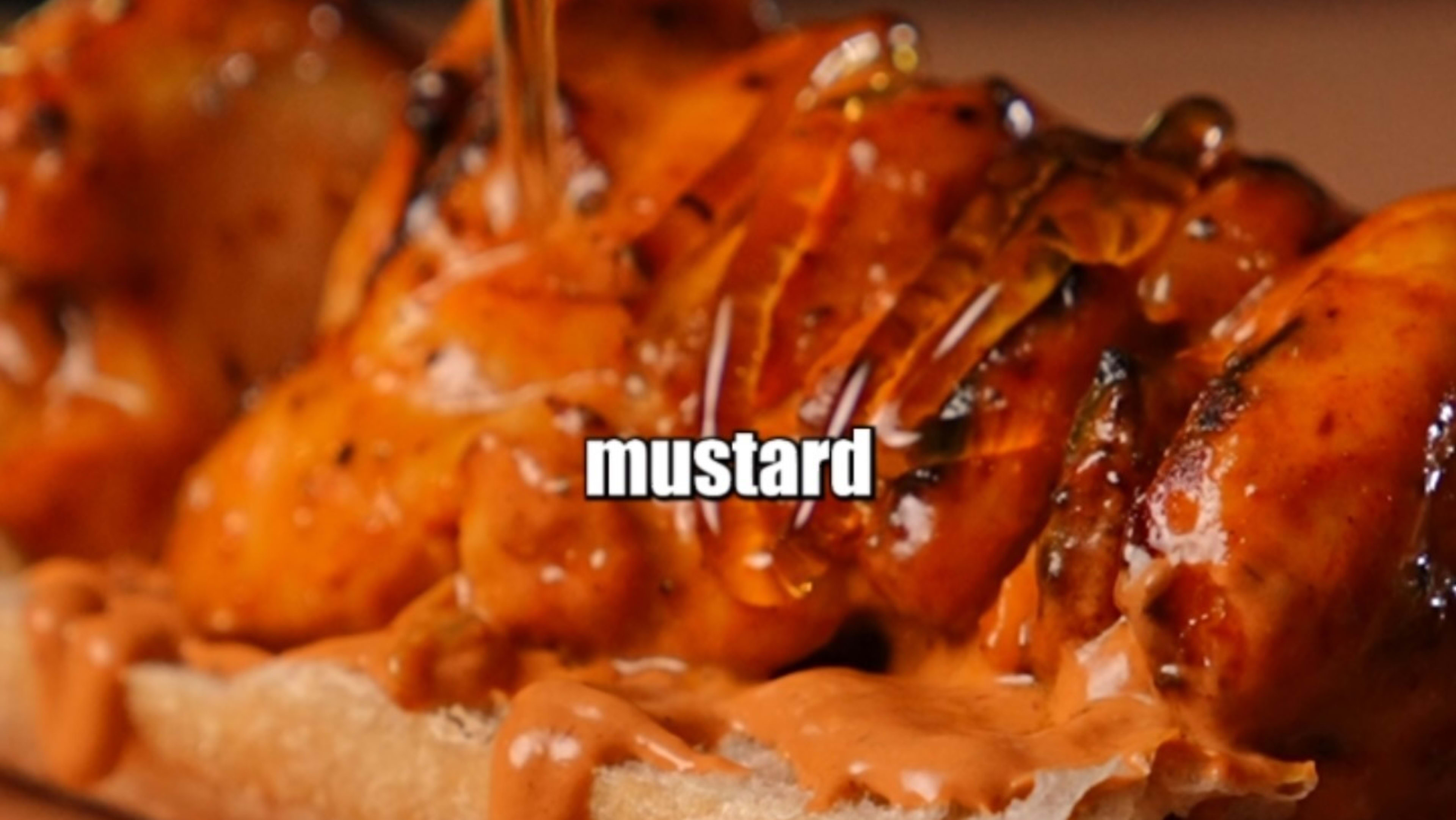 Air‑Fried Chicken Sandwich with Hot Honey Mustard