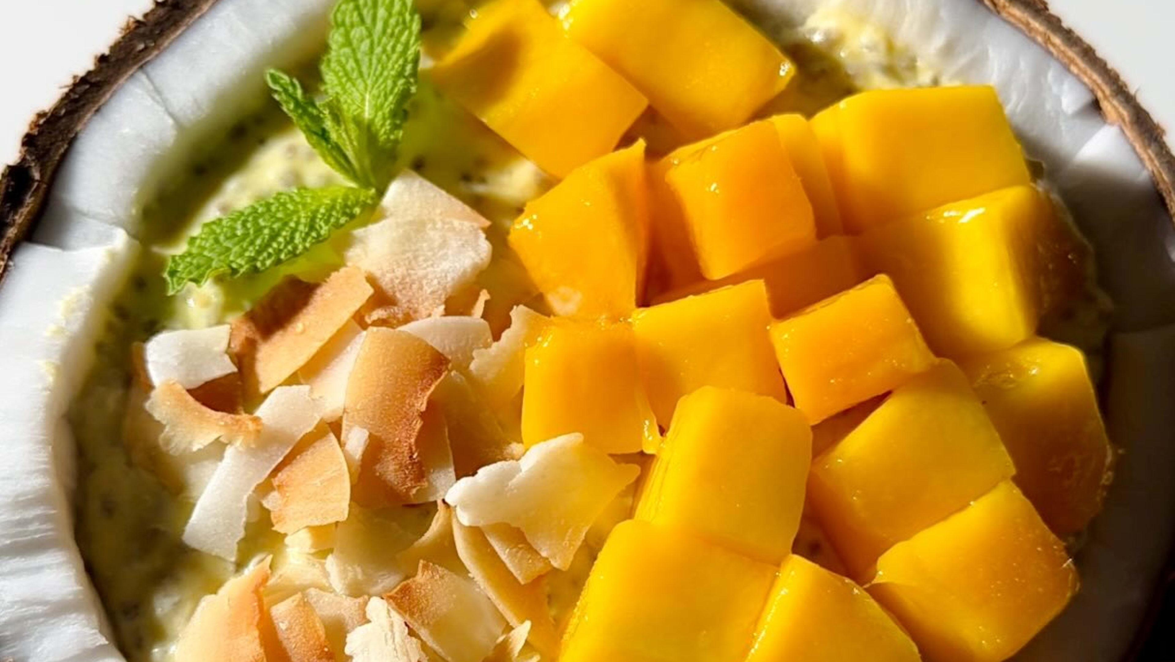 Mango Coconut Chia Pudding