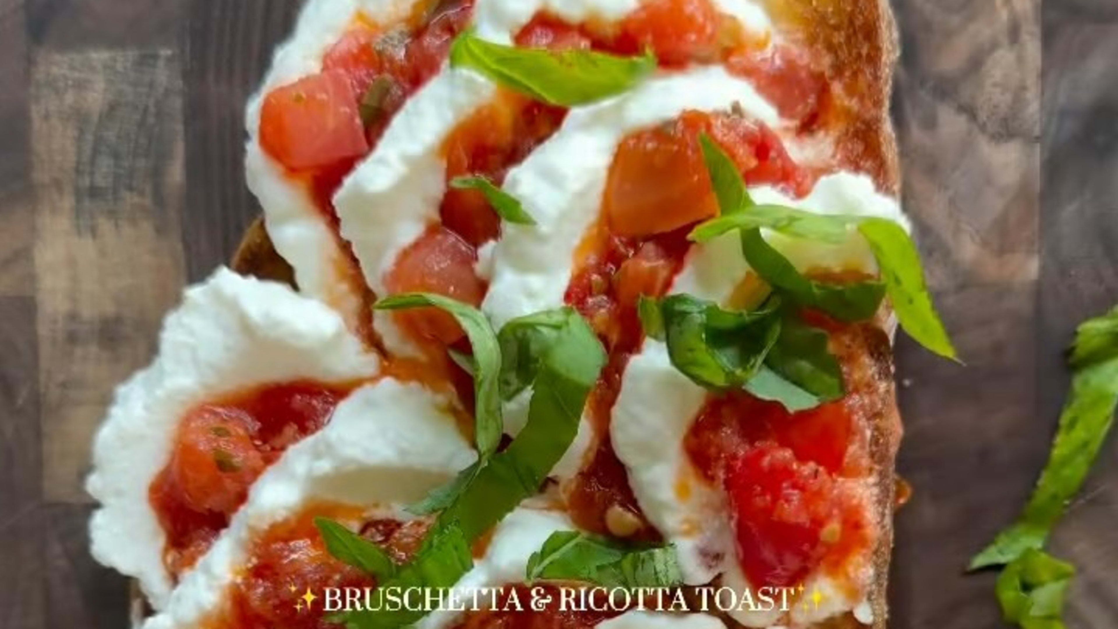 Bruschetta and Ricotta Toast