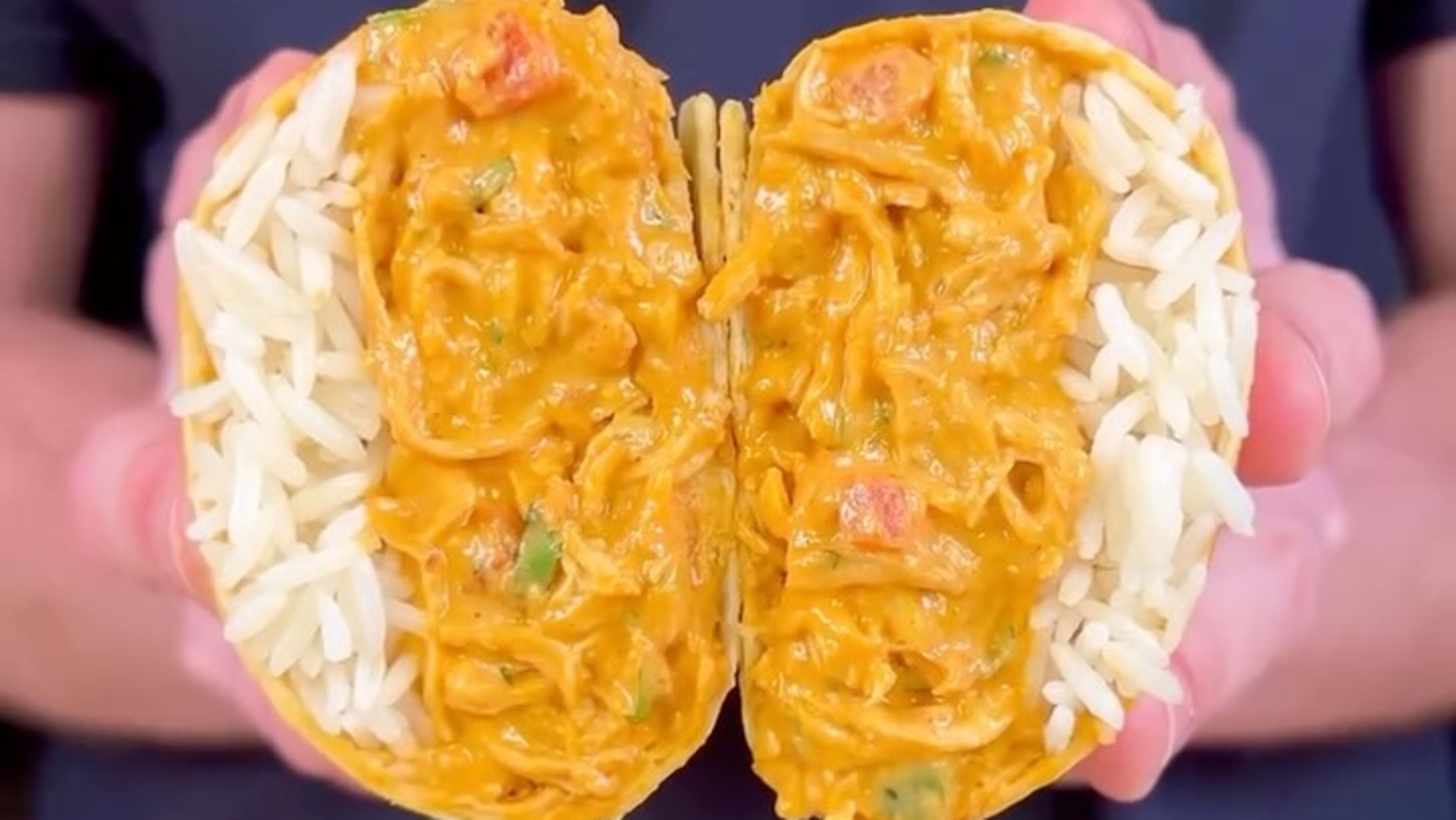 Chipotle Queso Chicken Burritos