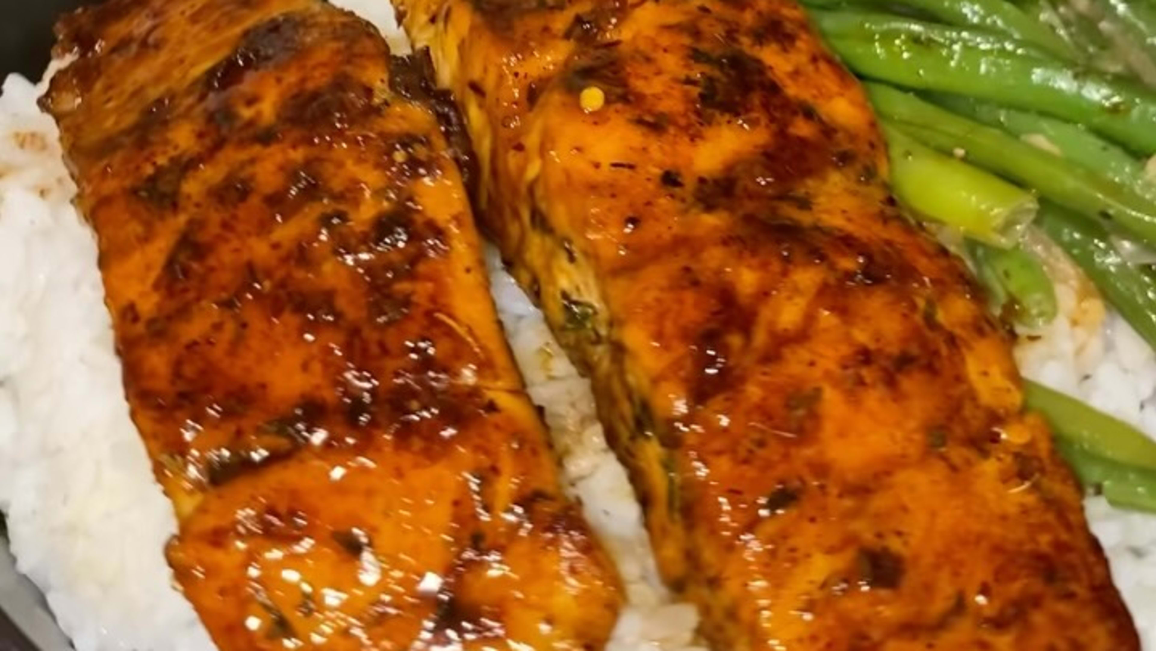 Hot Honey Glazed Salmon