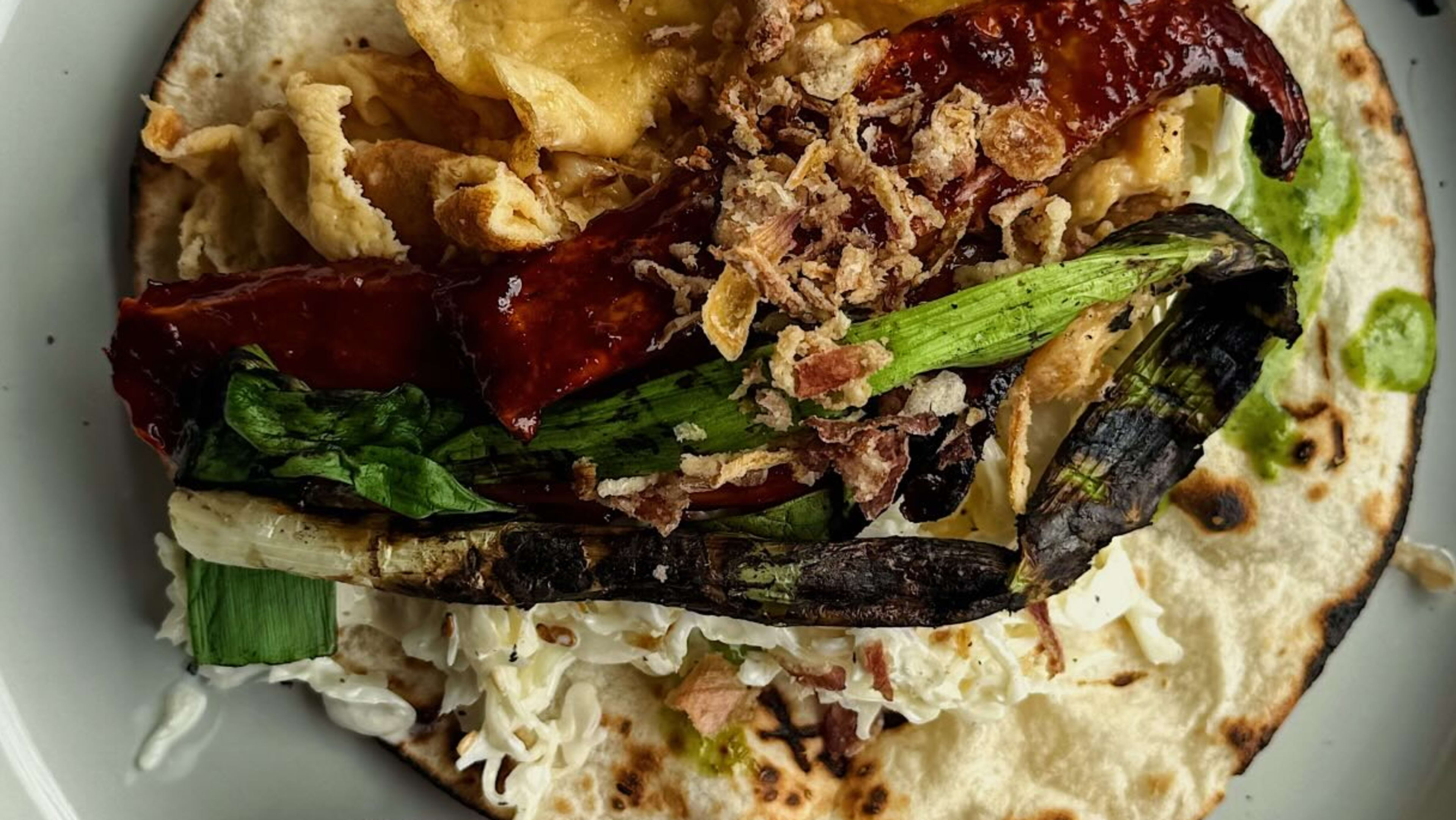 Asian Inspired Breakfast Taco