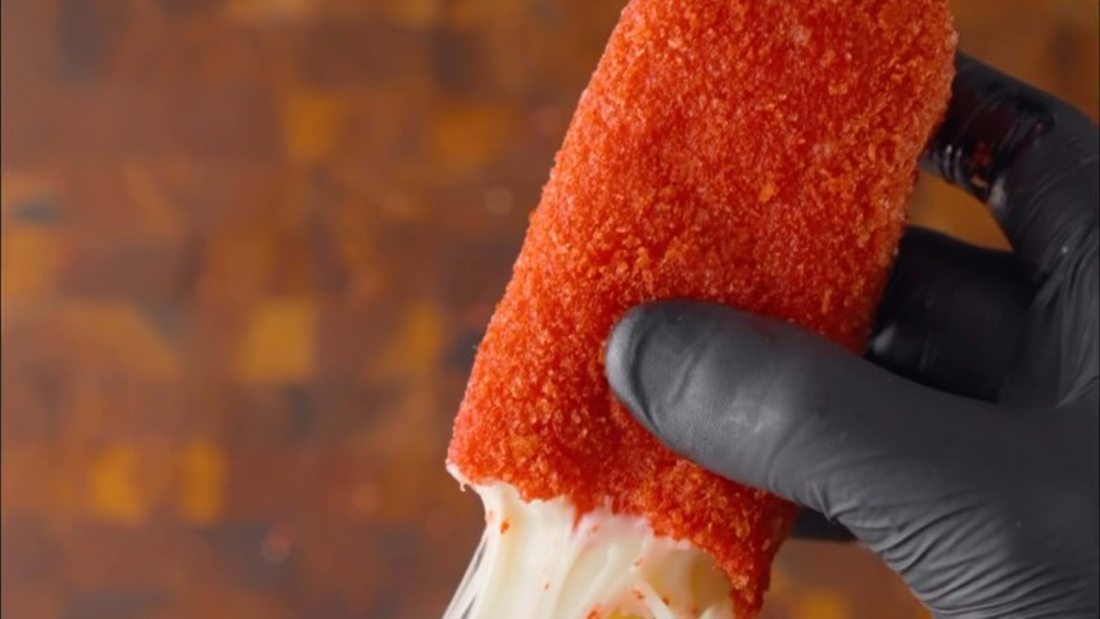 Cheetos-Flavored Ham & Cheese Sandwich with Corn Dog