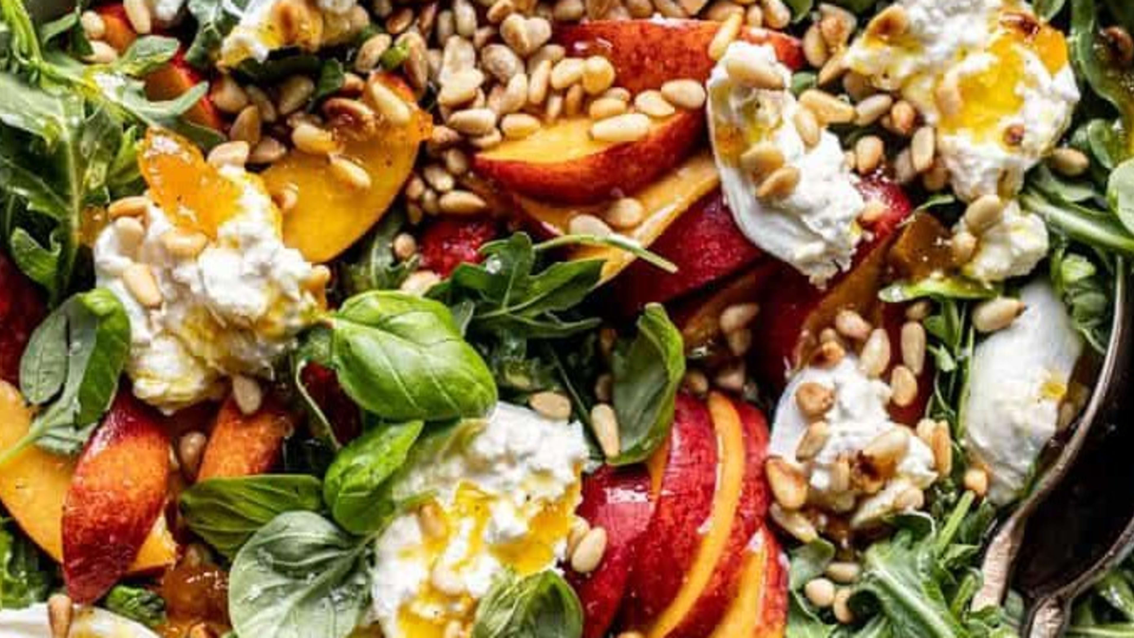 Peach Burrata Salad