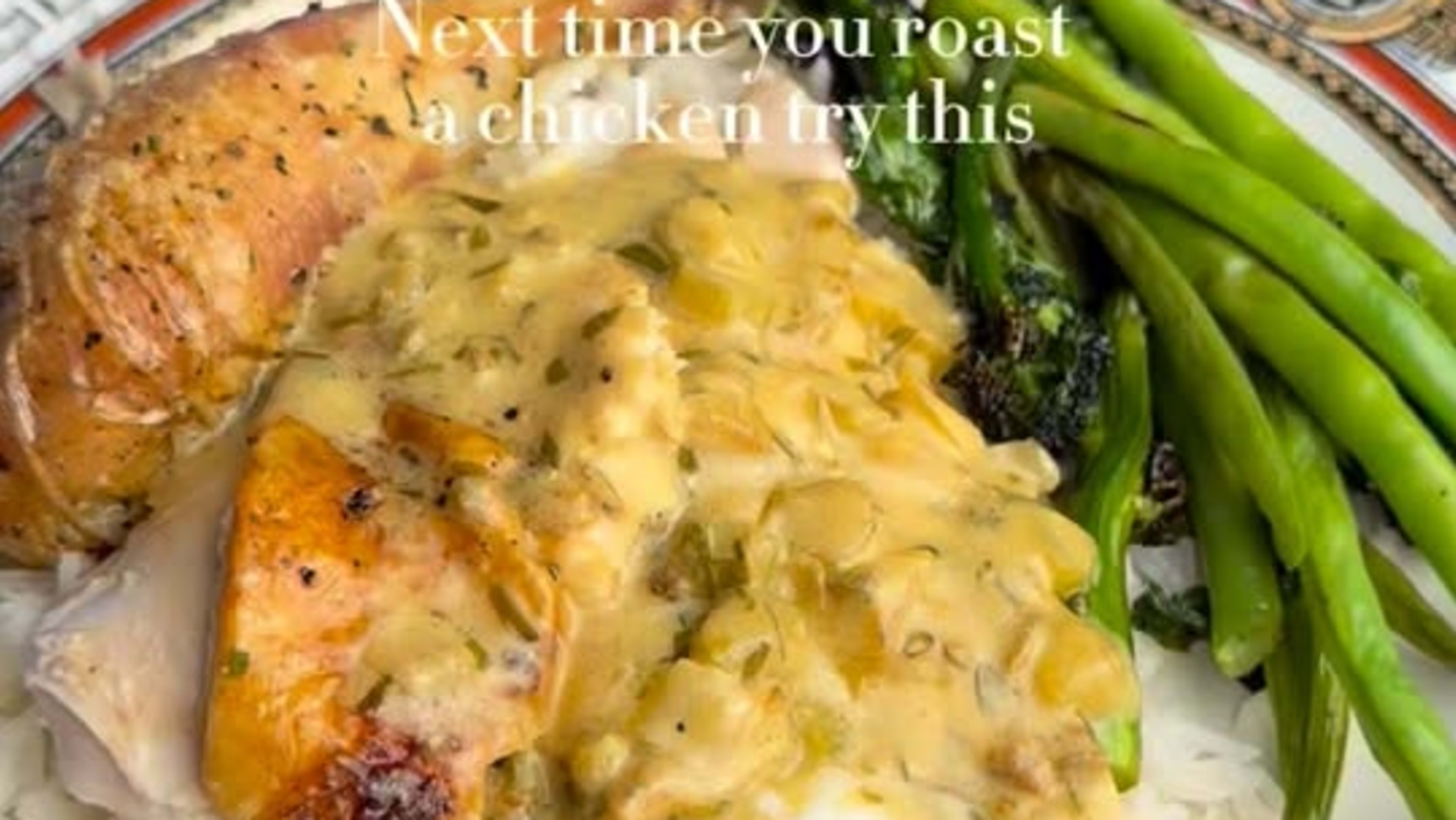 Elegant Roast Chicken with Tarragon Lemon Sauce
