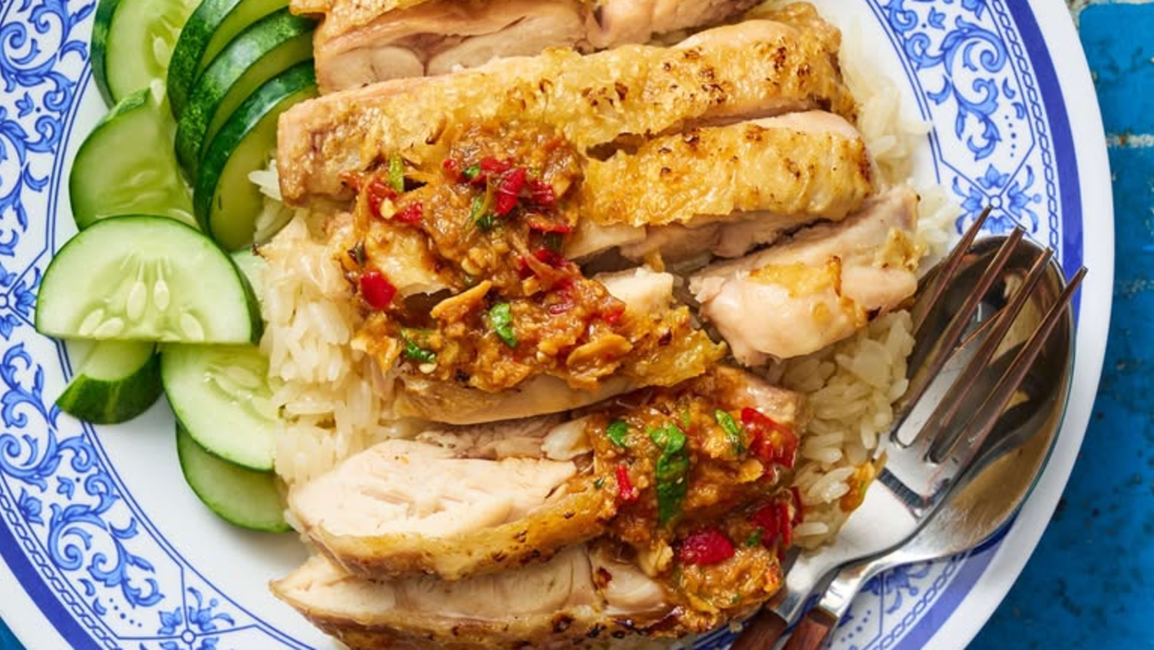 Thai-Style Crispy Chicken Rice