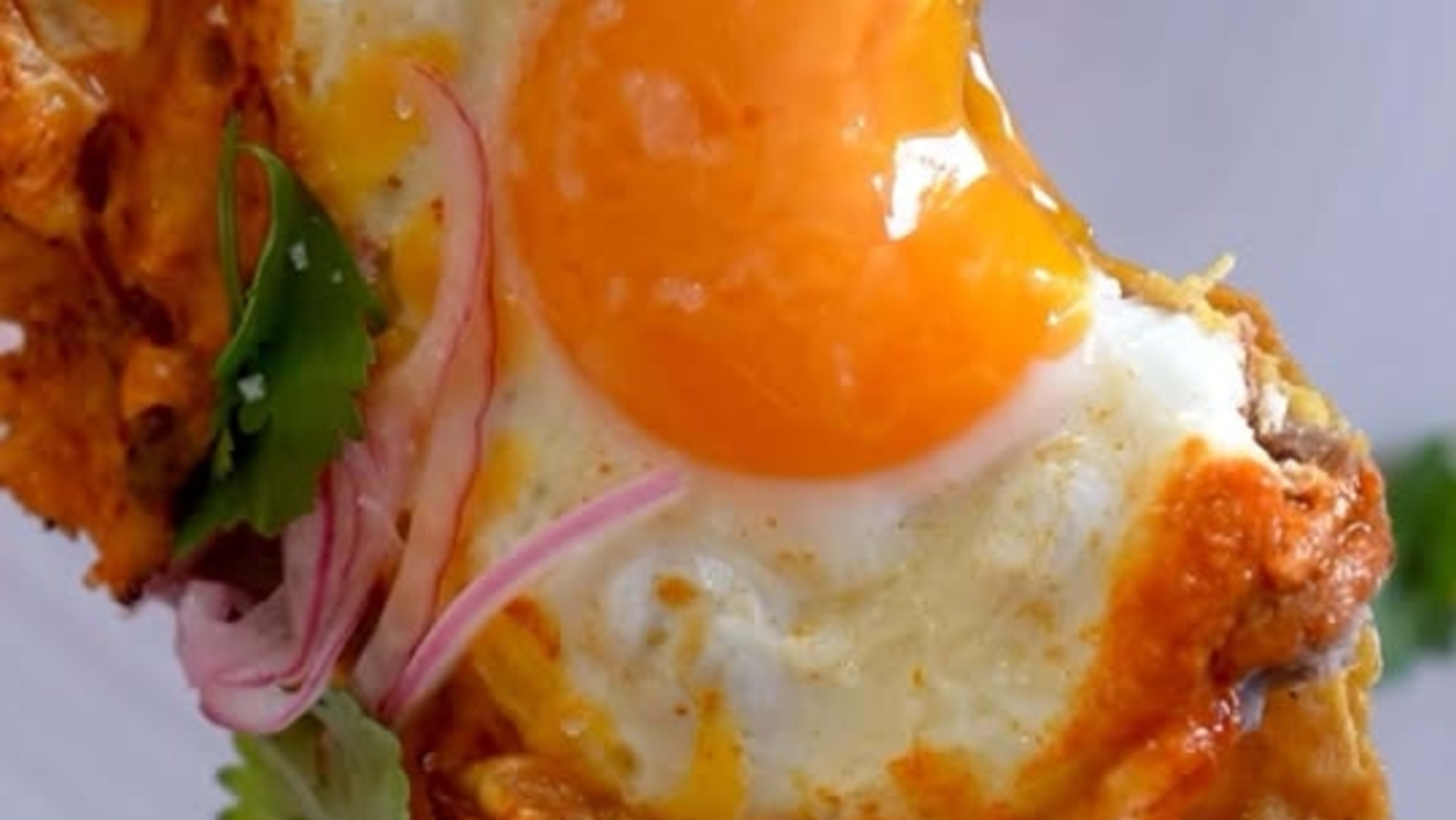 Egg and Black Bean Tostadas