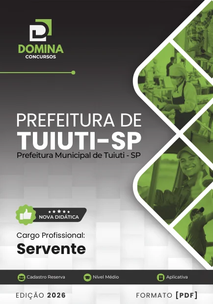 Servente Tuiuti SP | Apostila 2026