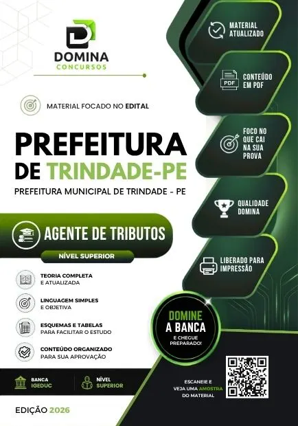 Agente de Tributos Trindade PE | Apostila 2026