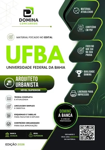 Arquiteto Urbanista UFBA | Apostila 2026