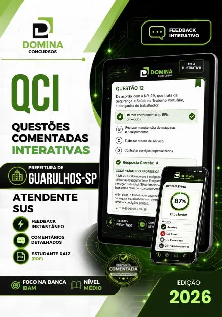 Atendente SUS Guarulhos SP | 750 Questões Comentadas 2026