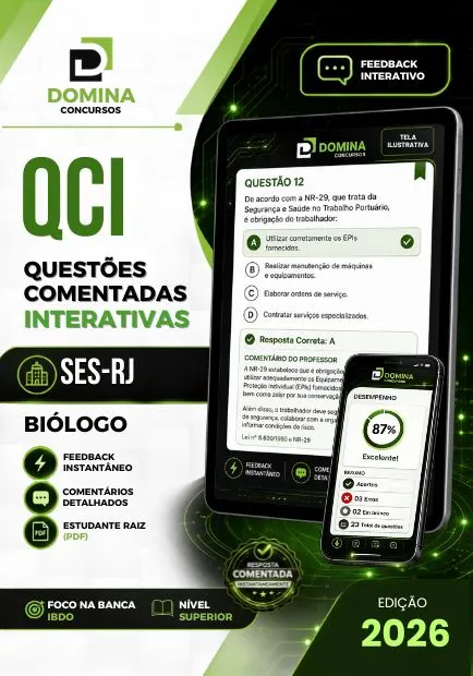 Biólogo SES RJ | 1000 Questões Comentadas 2026