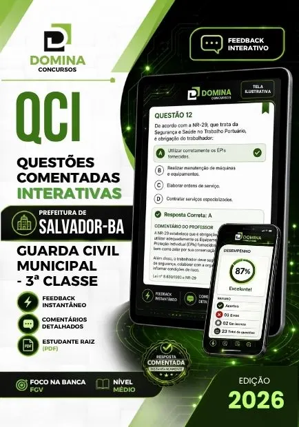 Guarda Civil Municipal Salvador BA | 1000 Questões Comentadas 2026