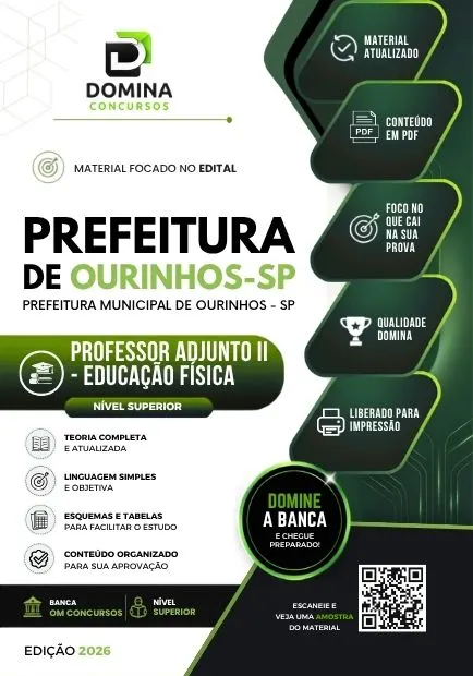 Professor de Educação Física Ourinhos SP | Apostila 2026